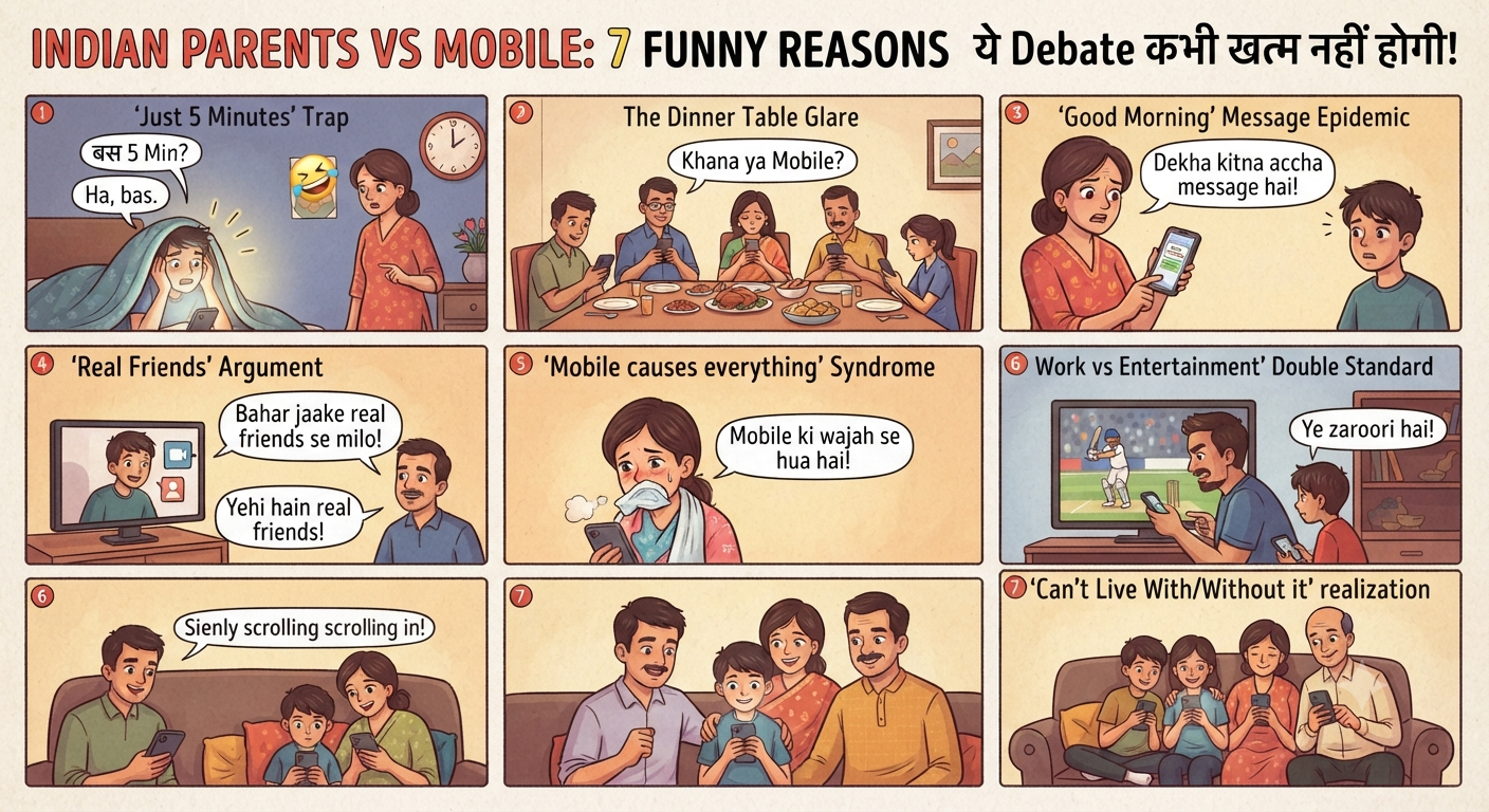 Indian Parents vs Mobile